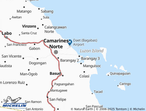 MICHELIN Del Rosario map - ViaMichelin