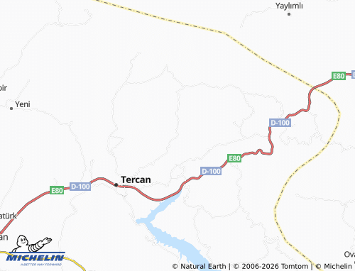 Mappa MICHELIN Karacaören - ViaMichelin