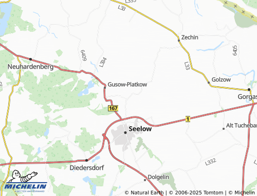 MICHELIN-Landkarte Werbig - ViaMichelin