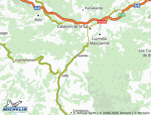 Kaart MICHELIN Ruente - ViaMichelin