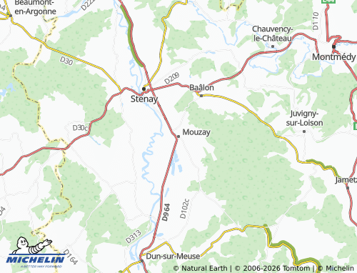 Mappa MICHELIN Mouzay - ViaMichelin