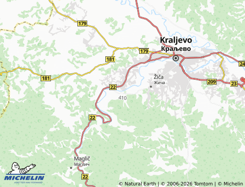 Mapa MICHELIN Mataruška Banja - ViaMichelin