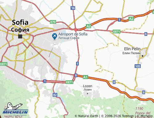 Mappa MICHELIN kv. Vidnite - ViaMichelin
