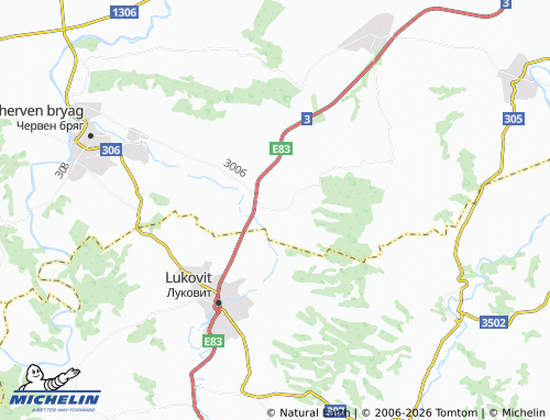 MICHELIN Radomirtsi map - ViaMichelin