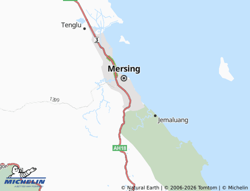 Mappa MICHELIN Kawasan Perindustrian Mersing - ViaMichelin