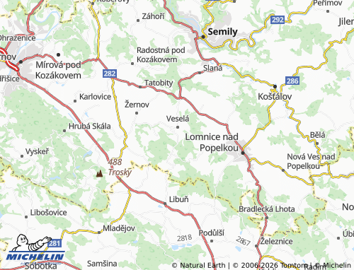 Mapa MICHELIN Žďár - ViaMichelin