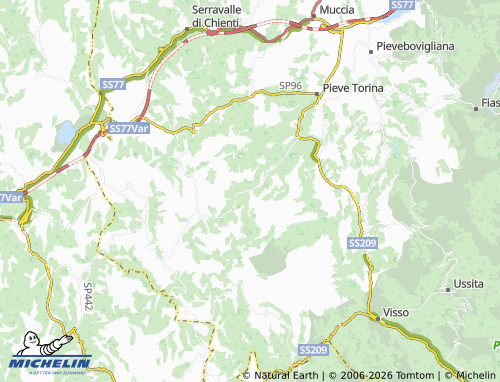 MICHELIN Monte Cavallo map - ViaMichelin