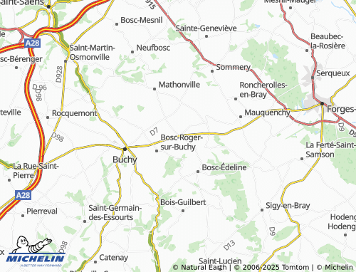 MICHELIN Bosc-Bordel map - ViaMichelin