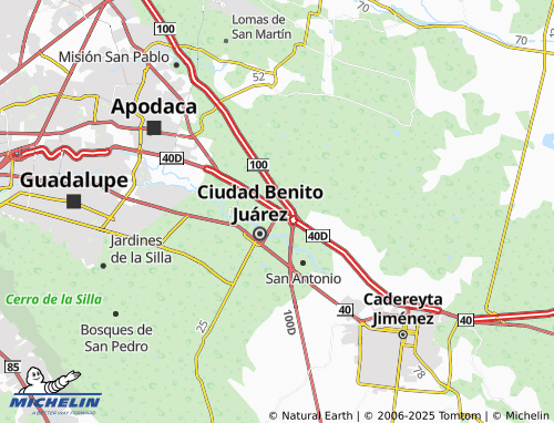 MICHELIN Los Alcatraces, La Ciudadela map - ViaMichelin