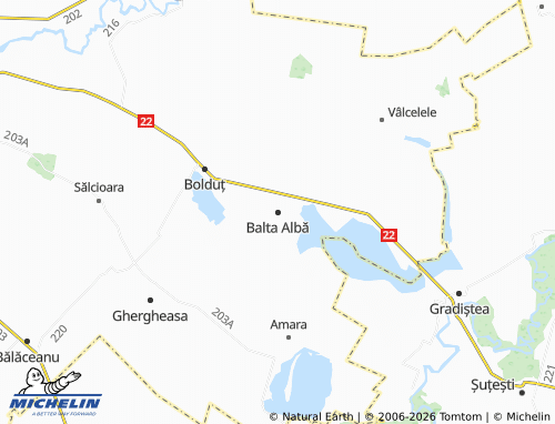 Mappa MICHELIN Balta Albă - ViaMichelin
