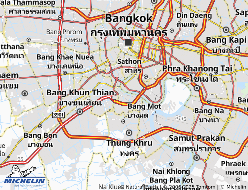 MICHELIN Bang Pakok map - ViaMichelin
