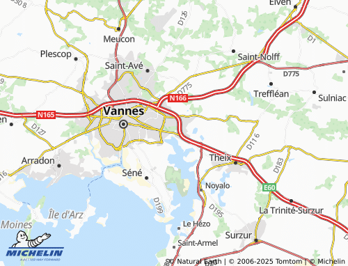 MICHELIN-Landkarte Saint-Léonard - ViaMichelin