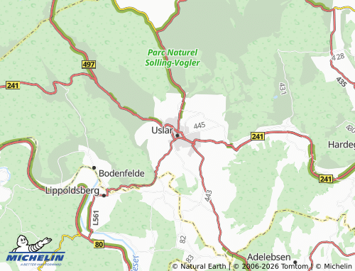 MICHELIN Uslar map - ViaMichelin