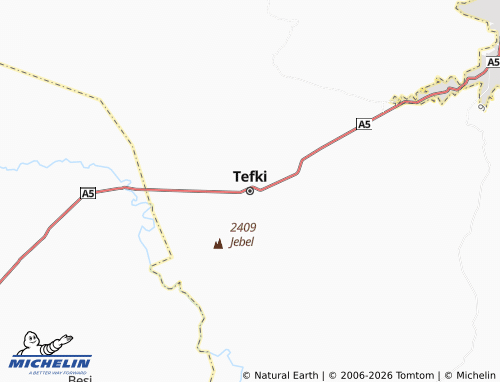 MICHELIN Tafki map - ViaMichelin