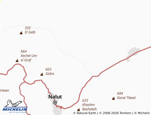 MICHELIN Qabilat Takut map - ViaMichelin