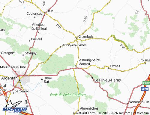 MICHELIN Fougy map - ViaMichelin