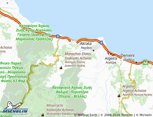 MICHELIN Voutsimos map - ViaMichelin