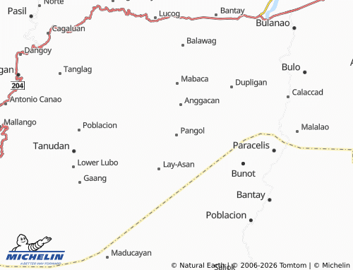 MICHELIN Pangol map - ViaMichelin