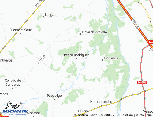 MICHELIN Pedro-Rodríguez map - ViaMichelin