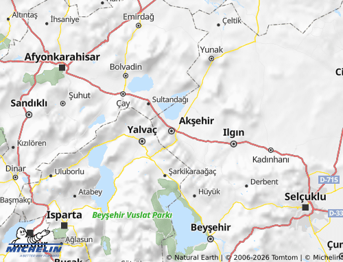 Carte MICHELIN Akşehir - ViaMichelin