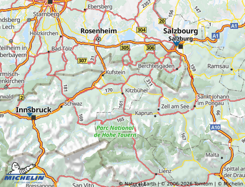 Mapa MICHELIN Kitzbühel - ViaMichelin