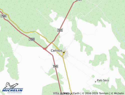 Carte MICHELIN Nueva Satélte - ViaMichelin