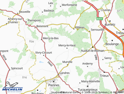 Carte MICHELIN Boudrezy - ViaMichelin