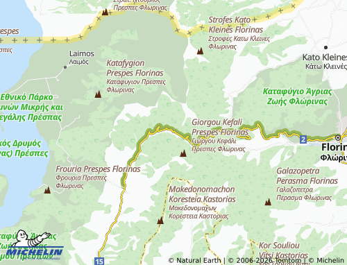MICHELIN Pisoderi map - ViaMichelin