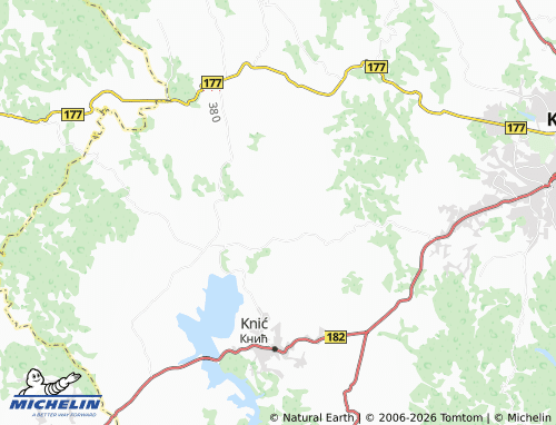 Mapa MICHELIN Brnjica - ViaMichelin