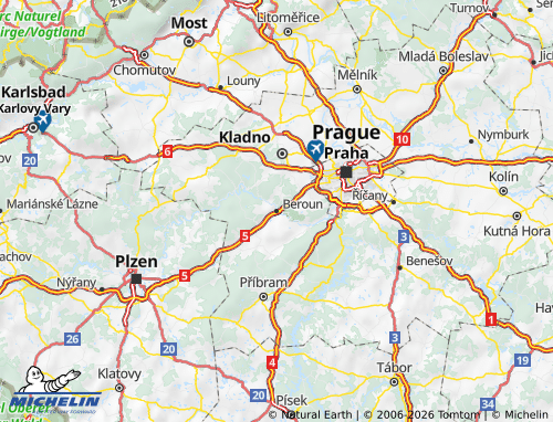 Mappa MICHELIN Beroun - ViaMichelin