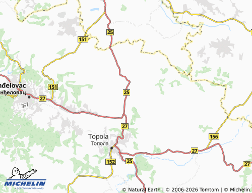 Mapa MICHELIN Krćevac - ViaMichelin