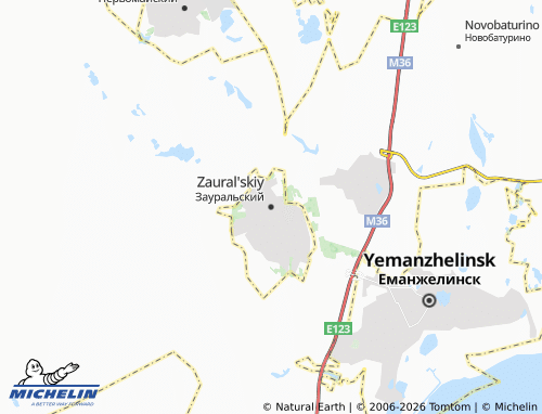 MICHELIN-Landkarte Zaural'skiy - ViaMichelin