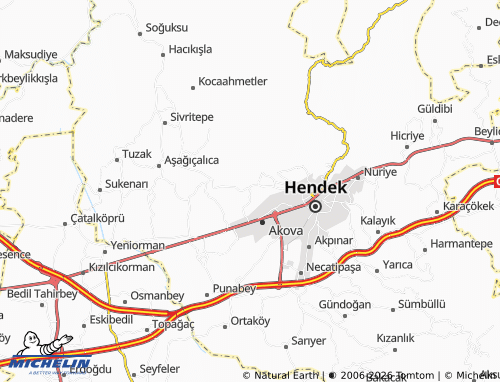 MICHELIN Lütfiyeköşk map - ViaMichelin
