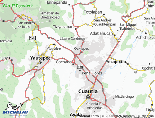 MICHELIN Alejandra Cocoyoc map - ViaMichelin