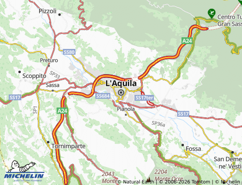Mappa MICHELIN L'Aquila - ViaMichelin