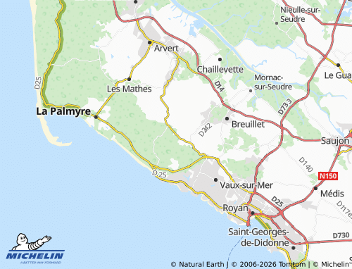Mapa MICHELIN Saint-Augustin - ViaMichelin