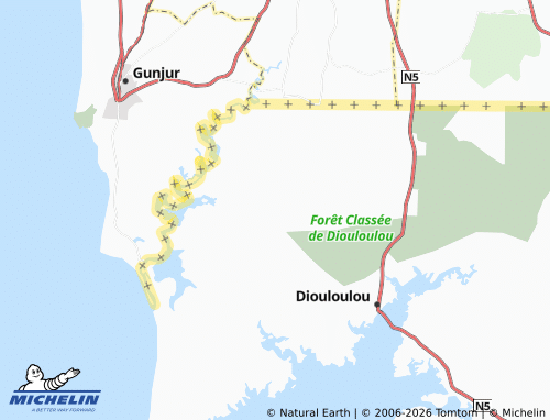 Mapa MICHELIN Koudioubé - ViaMichelin
