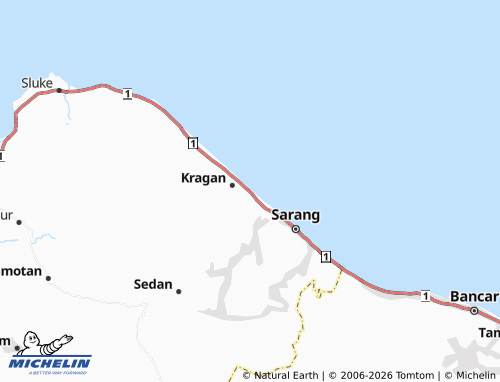 MICHELIN Karanglincak map - ViaMichelin