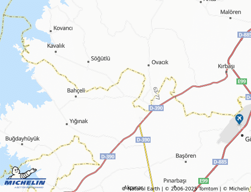 MICHELIN Millisaray map - ViaMichelin