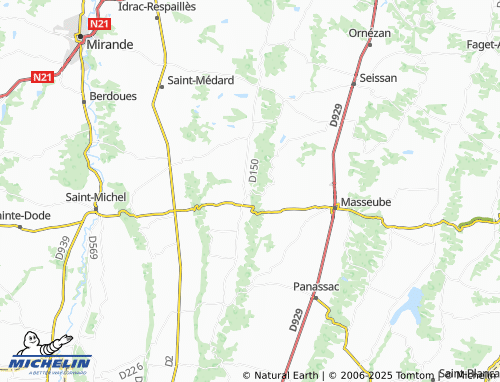 Carte MICHELIN Saint-Arroman - ViaMichelin