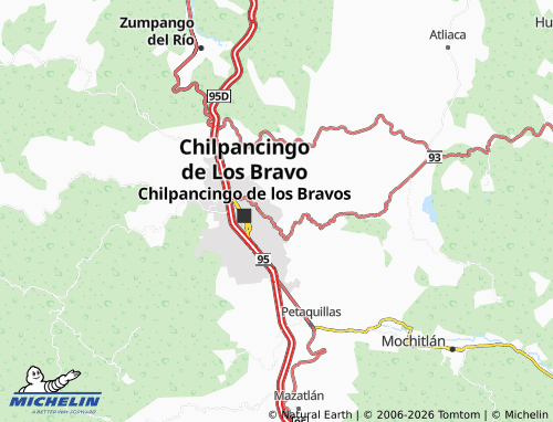 MICHELIN Trinchera Oriente map - ViaMichelin