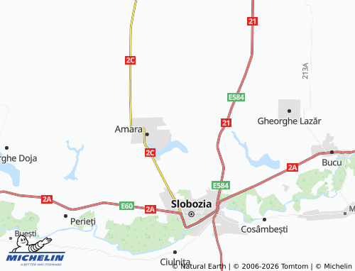 Mappa MICHELIN Amara Nouă - ViaMichelin