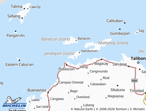 MICHELIN Jandayan Sur map - ViaMichelin