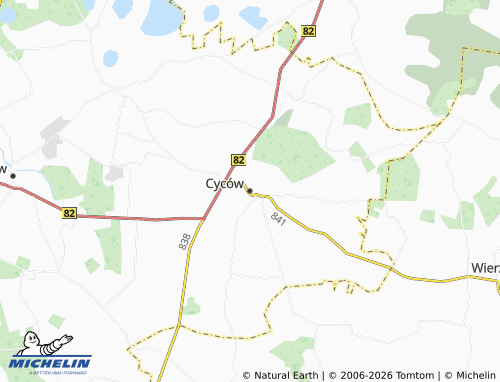 Carte MICHELIN Cyców - ViaMichelin