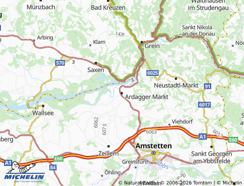 Mapa MICHELIN Ardagger Markt - ViaMichelin