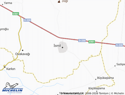 MICHELIN İsmil map - ViaMichelin