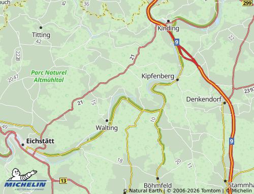 MICHELIN Pfalzpaint map - ViaMichelin