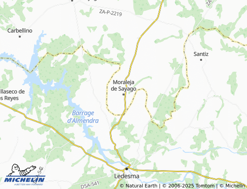 MICHELIN Moraleja de Sayago map - ViaMichelin