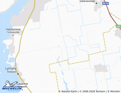 MICHELIN Prybuzke map - ViaMichelin