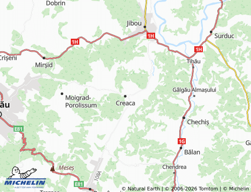 MICHELIN-Landkarte Creaca - ViaMichelin